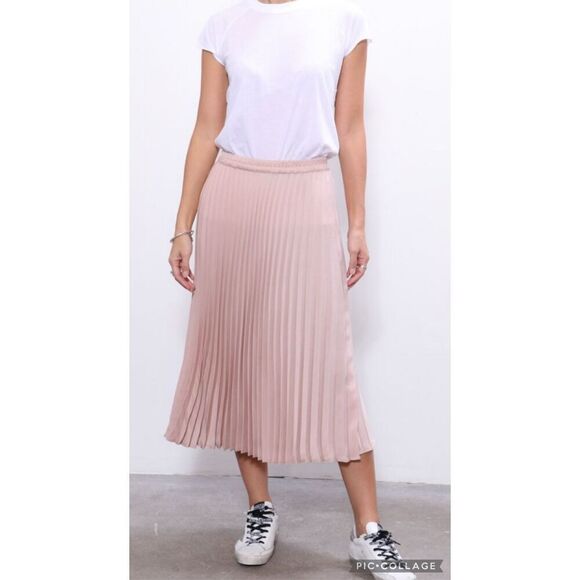 NWT Xirena "Sienna" Pink Pleated Skirt, size XS, $225 - Picture 2 of 8